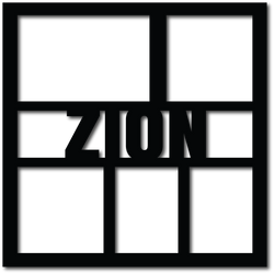 Zion - 5 Frames - Digital Cut File - SVG - INSTANT DOWNLOAD