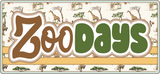 Zoo Days - 2 Frames - Scrapbook Page Layered Overlay Kit