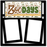 Zoo Days - 2 Frames - Scrapbook Page Layered Overlay Kit