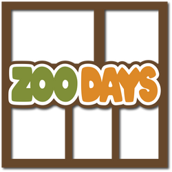 Zoo Days - 5 Frames - Layered Overlay - Digital Cut File - SVG - INSTANT DOWNLOAD