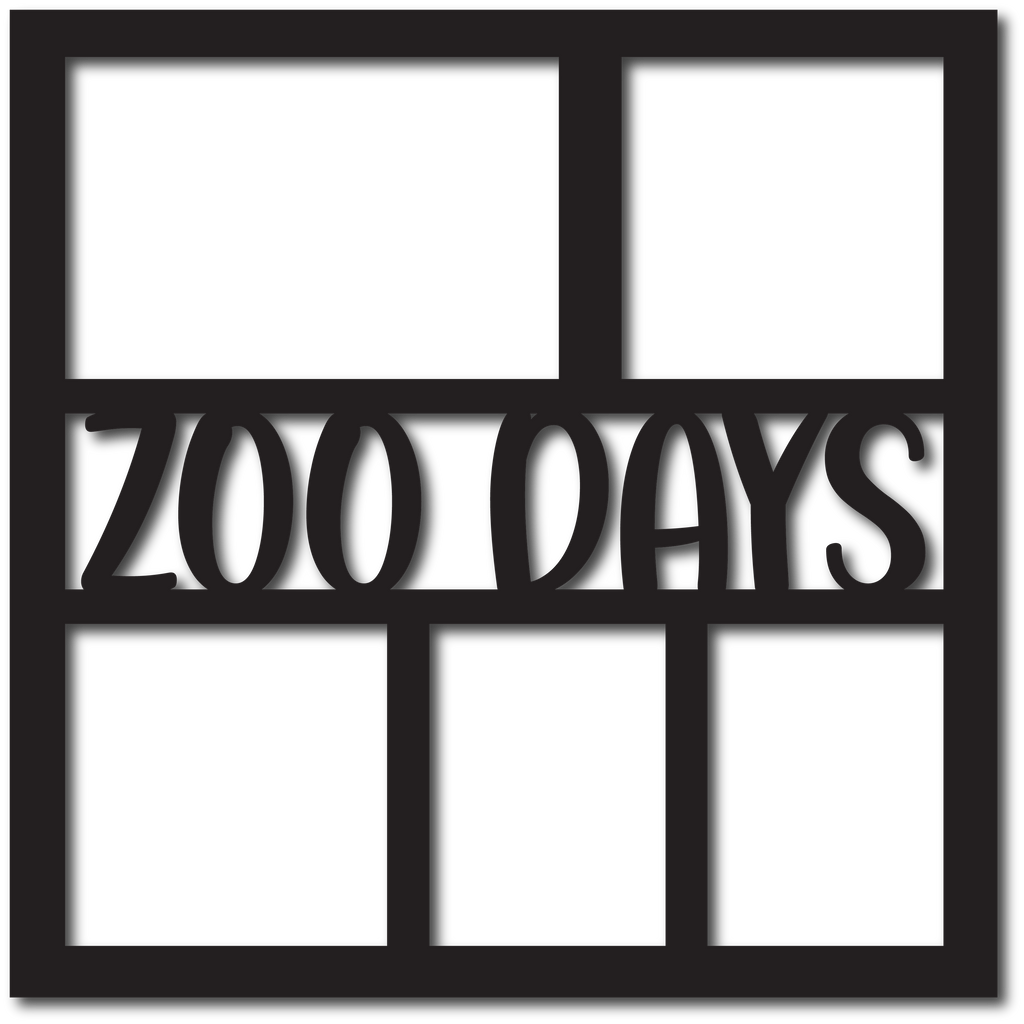 Zoo Days - 5 Frames - Digital Cut File - SVG - INSTANT DOWNLOAD ...