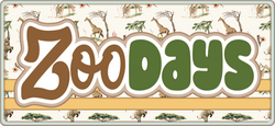 Zoo Days - Scrapbook Page Title Die Cut