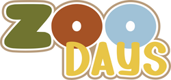 Zoo Days - Scrapbook Page Title Sticker
