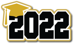 2022 - Graduate - Scrapbook Page Title Sticker