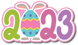 2023 - Easter - Scrapbook Page Title Sticker