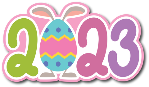 2023 - Easter - Scrapbook Page Title Sticker