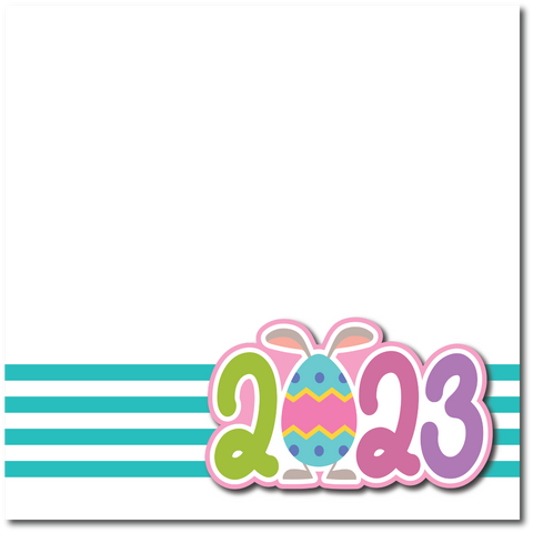 Easter 2023 - Printed Premade Scrapbook Page 12x12 Layout