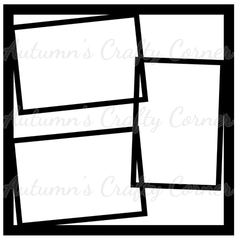 3 Frames - Scrapbook Page Overlay Die Cut