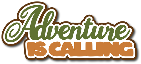 Adventure is Calling - Scrapbook Page Title Sticker