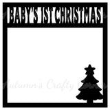 Baby's 1st Christmas - Scrapbook Page Overlay Die Cut