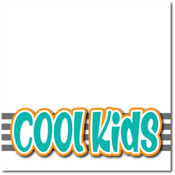 Cool Kids - Printed Premade Scrapbook Page 12x12 Layout