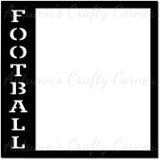 Football - Scrapbook Page Overlay Die Cut