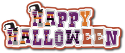 Happy Halloween - Scrapbook Page Title Sticker