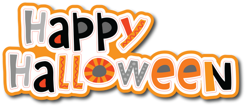 Happy Halloween - Scrapbook Page Title Sticker