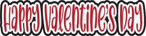 Happy Valentine's Day - Scrapbook Page Title Sticker