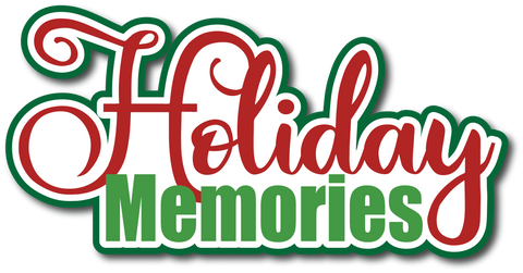 Holiday Memories - Scrapbook Page Title Sticker