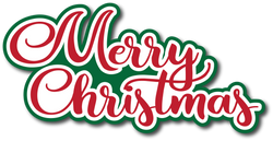 Merry Christmas - Scrapbook Page Title Sticker