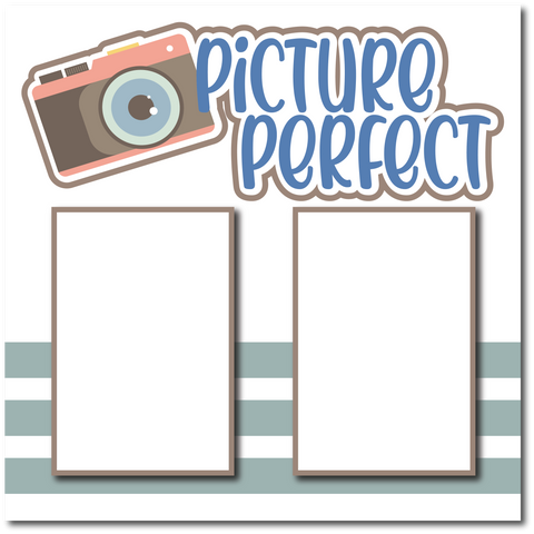 Picture Perfect - Printed Premade Scrapbook Page 12x12 Layout