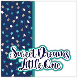 Sweet Dreams Little One - Printed Premade Scrapbook Page 12x12 Layout