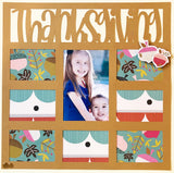 Thanksgiving - 8 Frames - Scrapbook Page Overlay Die Cut - Choose a Color