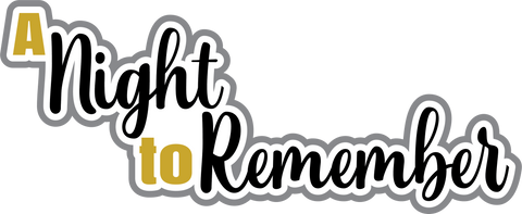 A Night to Remember - Scrapbook Page Title Sticker