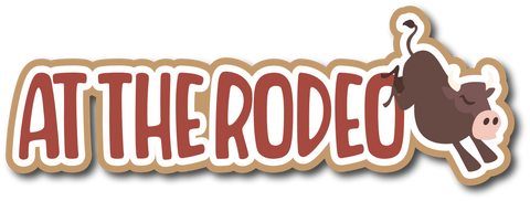 At the Rodeo - Scrapbook Page Title Sticker