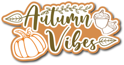 Autumn Vibes - Scrapbook Page Title Sticker