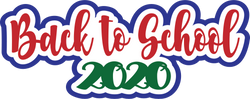 Back to School 2020 - Scrapbook Page Title Sticker