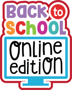 Back to School Online Edition - Scrapbook Page Title Sticker