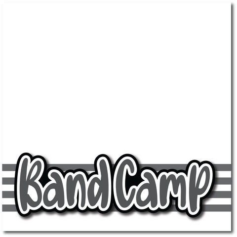 Band Camp - Printed Premade Scrapbook Page 12x12 Layout