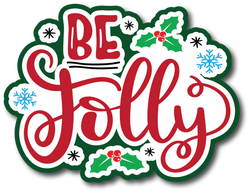 Be Jolly - Scrapbook Page Title Sticker