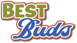 Best Buds - Scrapbook Page Title Sticker