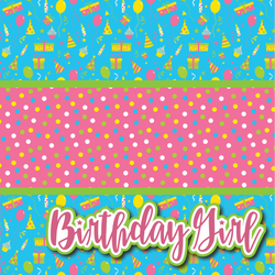 Birthday Girl - Printed Premade Scrapbook Page 12x12 Layout