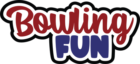 Bowling Fun - Scrapbook Page Title Sticker