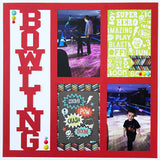 Bowling - 4 Vertical Frames - Scrapbook Page Overlay Die Cut
