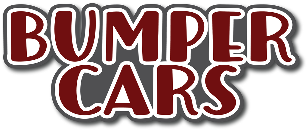 Bumper Cars - Scrapbook Page Title Sticker – Autumn's Crafty Corner