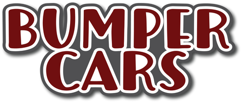 Bumper Cars - Scrapbook Page Title Sticker