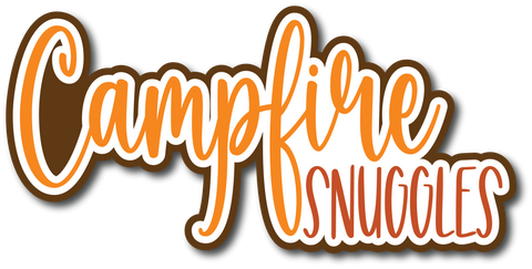 Campfire Snuggles - Scrapbook Page Title Sticker