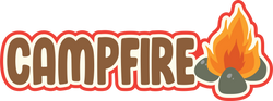 Campfire - Scrapbook Page Title Sticker