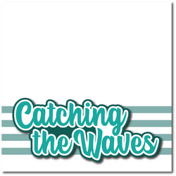 Catching the Waves - Printed Premade Scrapbook Page 12x12 Layout