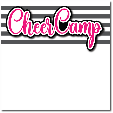 Cheer Camp - Printed Premade Scrapbook Page 12x12 Layout