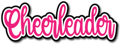Cheerleader - Scrapbook Page Title Sticker