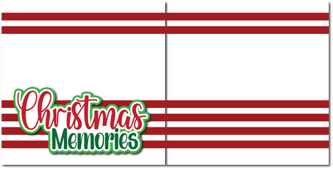 Christmas Memories - Printed Premade Scrapbook (2) Page 12x12 Layout