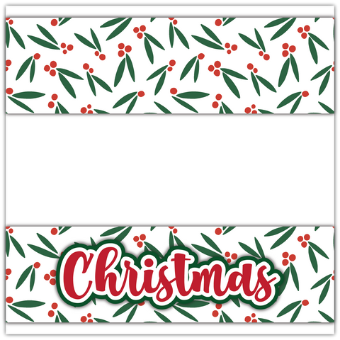 Christmas - Printed Premade Scrapbook Page 12x12 Layout