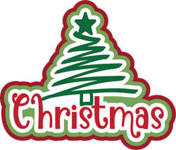 Christmas - Scrapbook Page Title Sticker