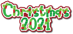 Christmas 2021 - Scrapbook Page Title Sticker