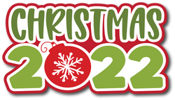 Christmas 2022 - Scrapbook Page Title Sticker
