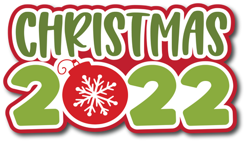 Christmas 2022 - Scrapbook Page Title Sticker