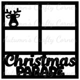 Christmas Parade - 4 Frames - Scrapbook Page Overlay Die Cut