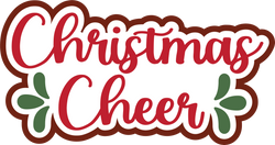 christmas cheer - Scrapbook Page Title Sticker